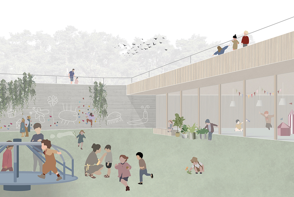  Foto zu 1. Preis - Kindergarten Bubsheim — Günter Hermann Architekten 